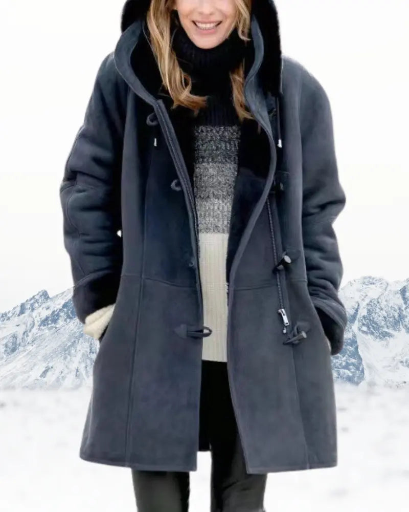 Hooded Wool Coat for Women – Stylish & Warm Winter Outerwear 0