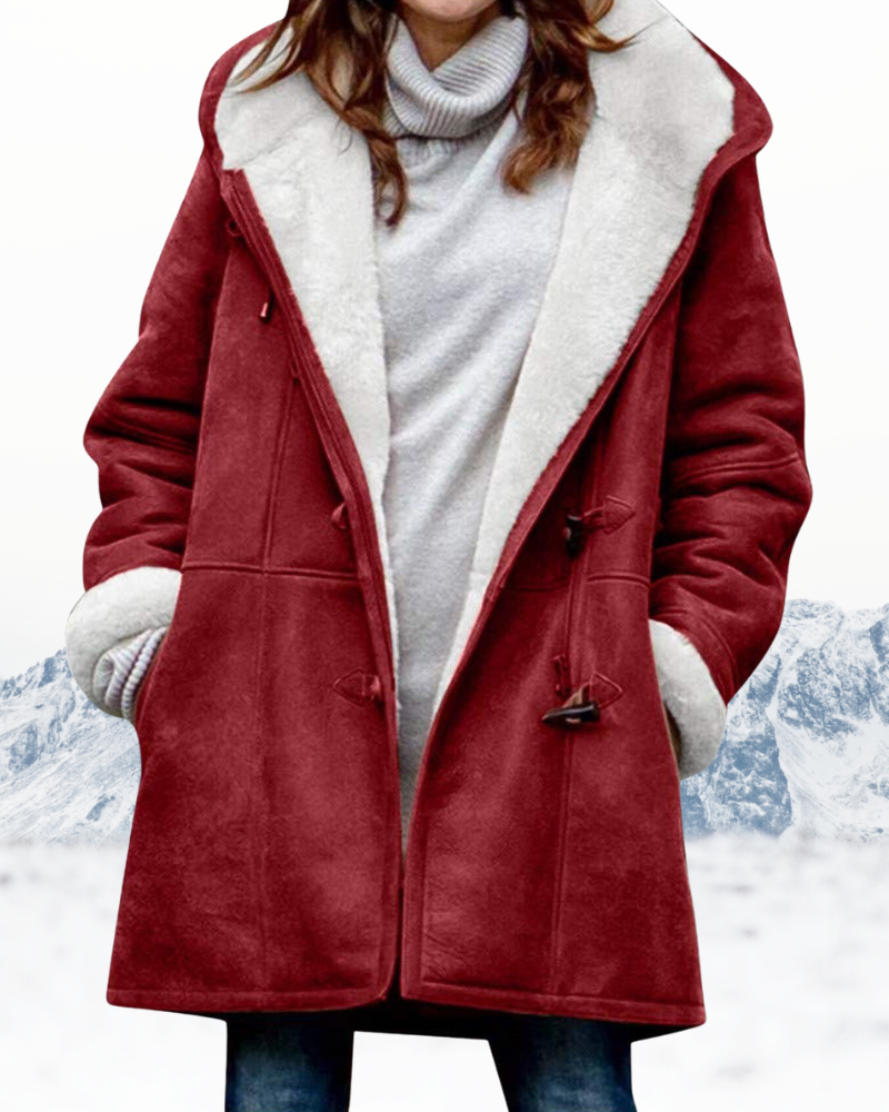 Hooded Wool Coat for Women – Stylish & Warm Winter Outerwear 3