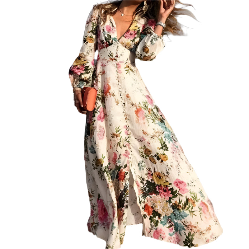 Janis – Robe Femme à Motifs Floraux – Élégante et Confortable 0