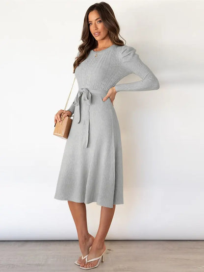 Knitted Midi Dress for Women – Cozy & Chic Style 6