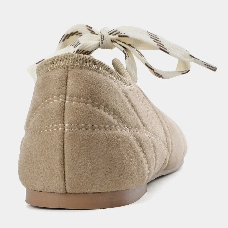 Lace-Up Ballet Flats for Women – Effortless Style & All-Day Comfort