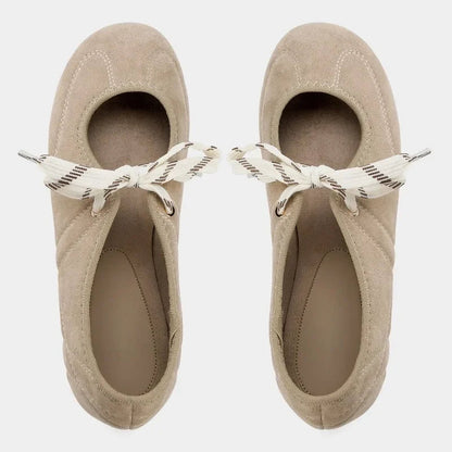 Lace-Up Ballet Flats for Women – Effortless Style & All-Day Comfort