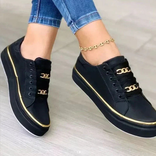 Lace-Up Low-Top Sneakers for Women – Stylish & Comfortable Everyday Wear