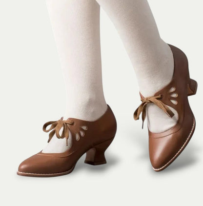Lace-Up Mary Jane Heels for Women – Elegant & Comfortable Style