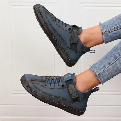 Lace-Up Mid-Calf Boots for Women – Retro Charm & Everyday Comfort