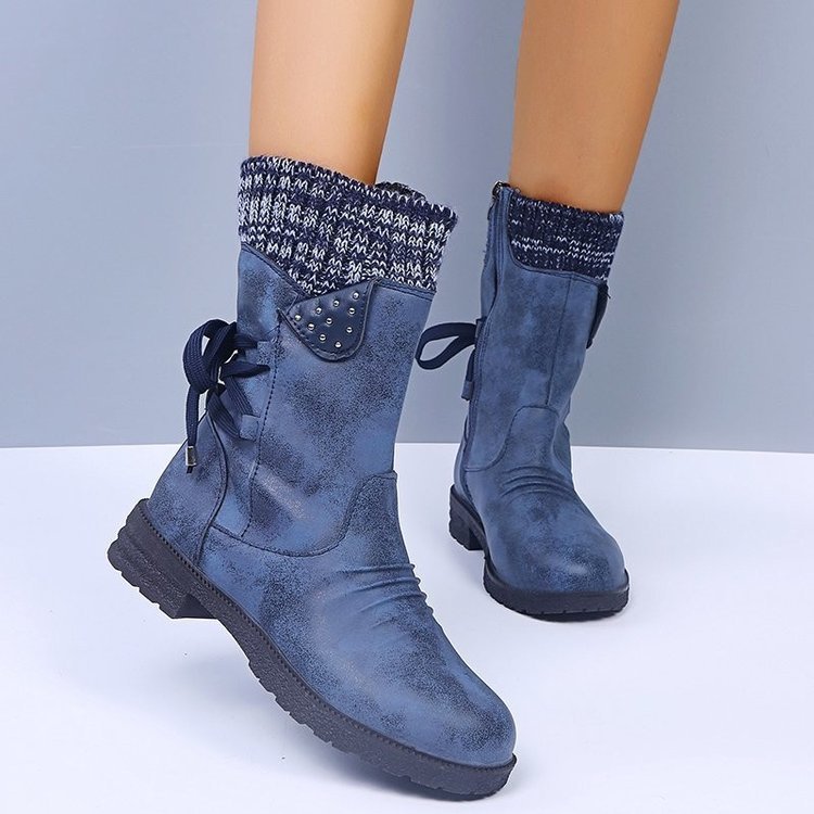 Lace-Up Winter Boots for Women – Chic & Comfortable