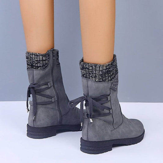 Lace-Up Winter Boots for Women – Chic & Comfortable