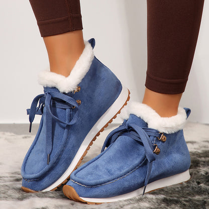 Lace-Up Winter Boots for Women – Stylish & Warm for Cold Weather
