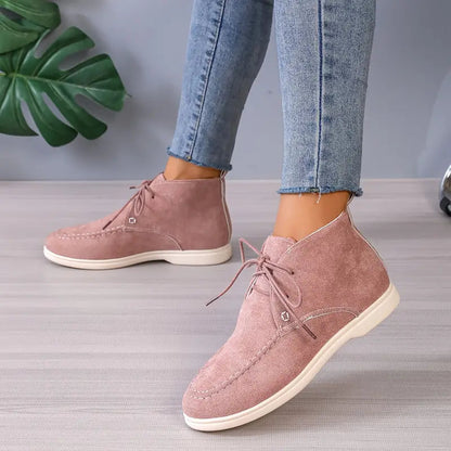 Lace-Up Short Boots for Women – Stylish & Comfortable Footwear