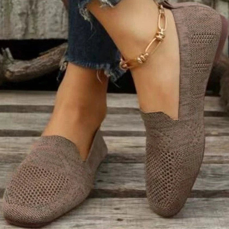 Lightweight Slip-On Sneakers for Women – Stylish & Comfortable White Footwear