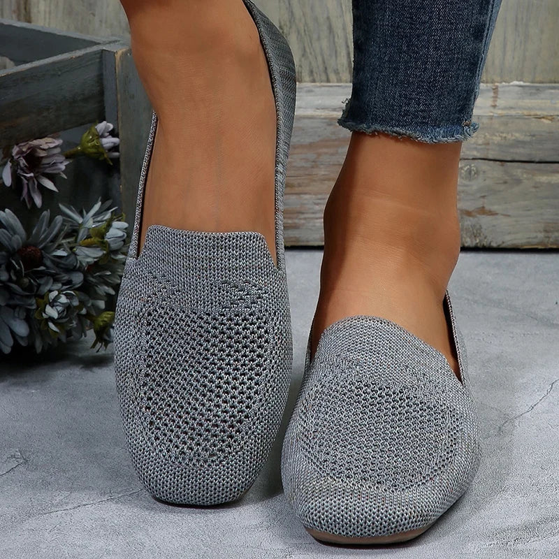 Lightweight Slip-On Sneakers for Women – Stylish & Comfortable White Footwear