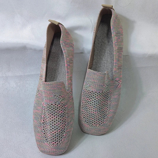 Lightweight Slip-On Sneakers for Women – Stylish & Comfortable White Footwear
