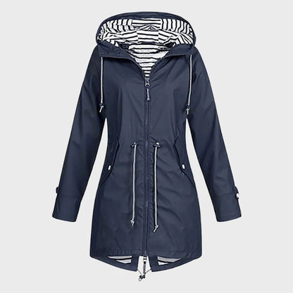 Long Waterproof Rain Jacket for Women – Stylish & Functional Rain Coat 2