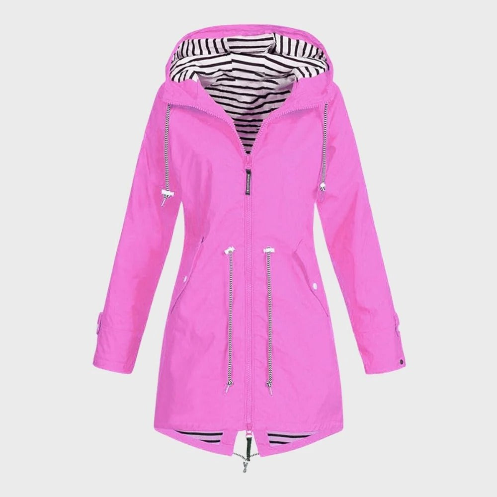 Long Waterproof Rain Jacket for Women – Stylish & Functional Rain Coat 3