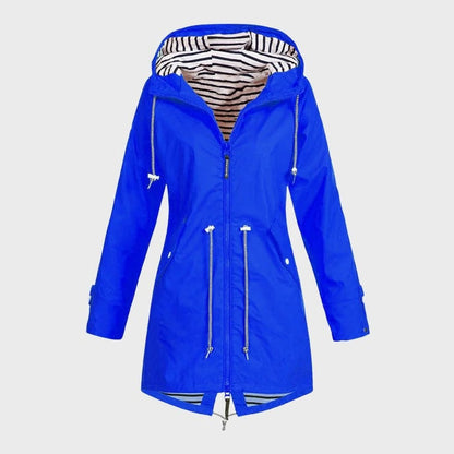 Long Waterproof Rain Jacket for Women – Stylish & Functional Rain Coat 4