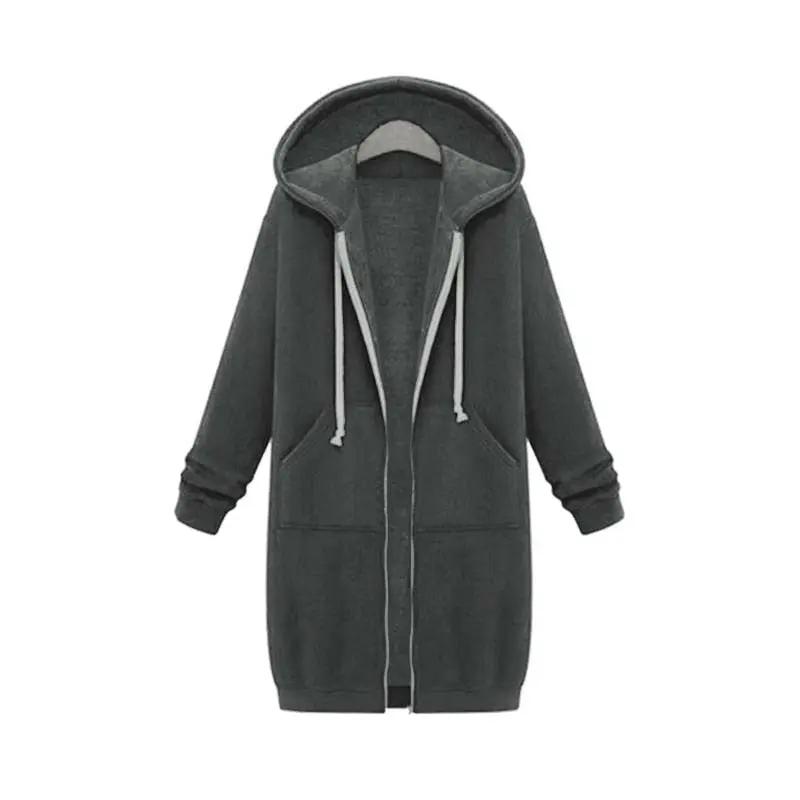 Longline Zip Hoodie for Women – Cozy & Versatile Layering Piece-Caliboot