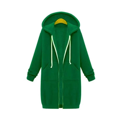 Longline Zip Hoodie for Women – Cozy & Versatile Layering Piece-Caliboot