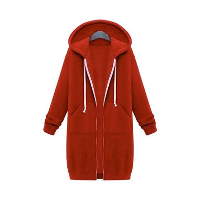 Longline Zip Hoodie for Women – Cozy & Versatile Layering Piece-Caliboot