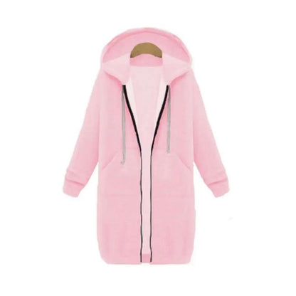 Longline Zip Hoodie for Women – Cozy & Versatile Layering Piece-Caliboot