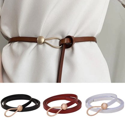"Luxe Touch" Leather Belt Caliboot