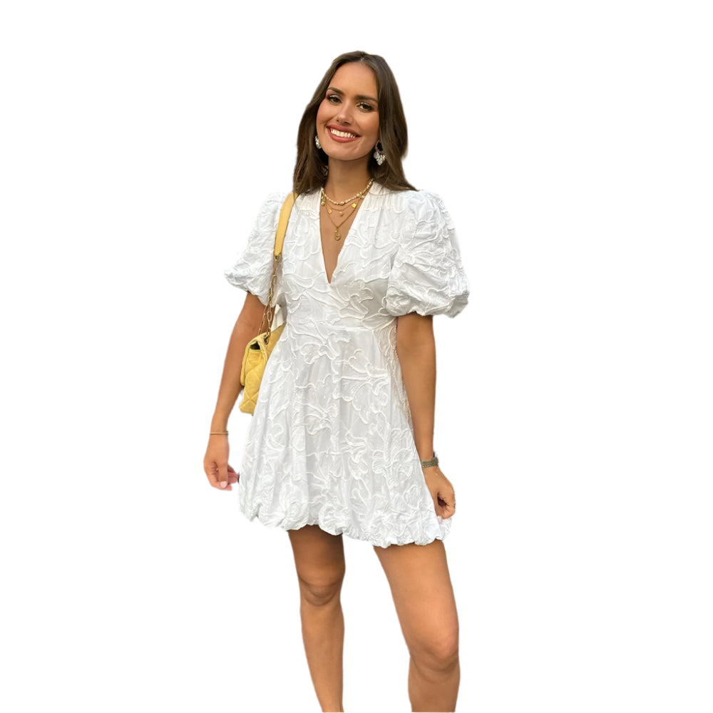 Lydia – Robe Longue Femme Blanche – Élégante et Flatteuse 0