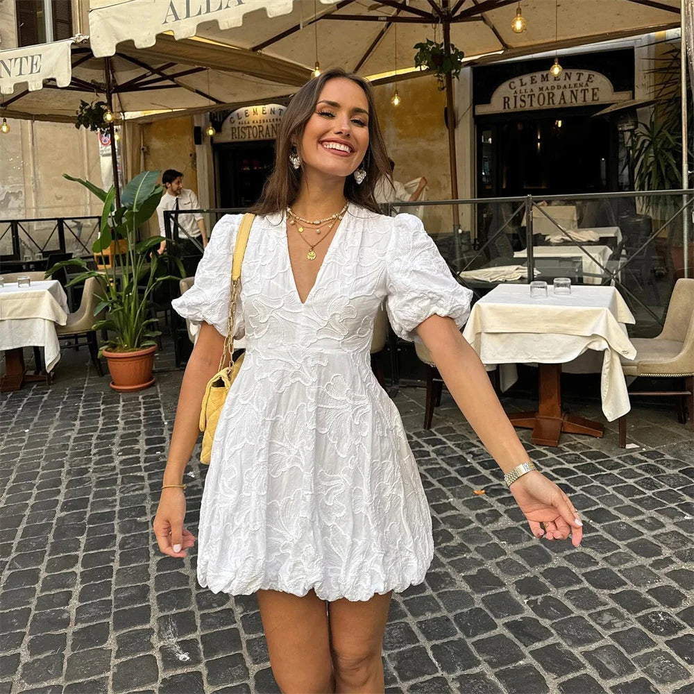 Lydia – Robe Longue Femme Blanche – Élégante et Flatteuse 1