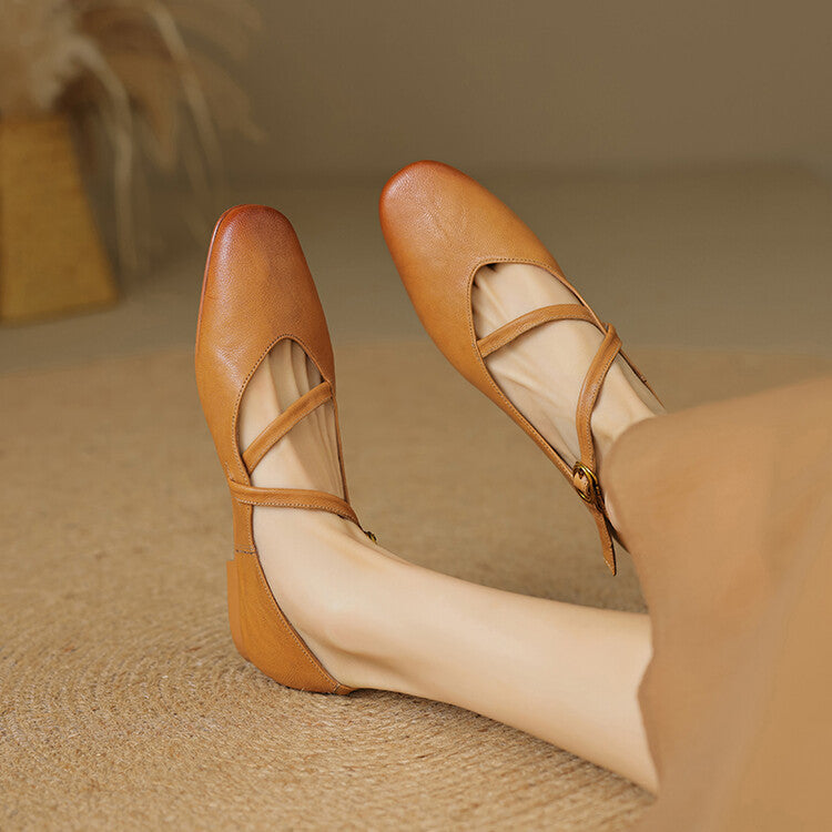 Elora Leather Flats Caliboot