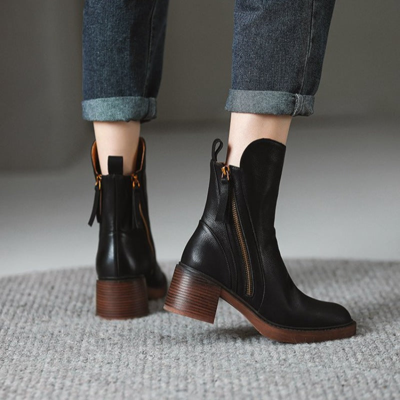 Marina Zip-Ankle Boot Caliboot