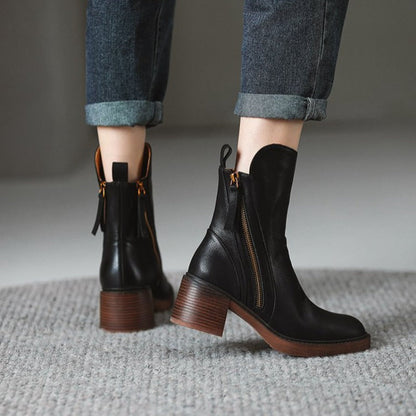 Marina Zip-Ankle Boot Caliboot