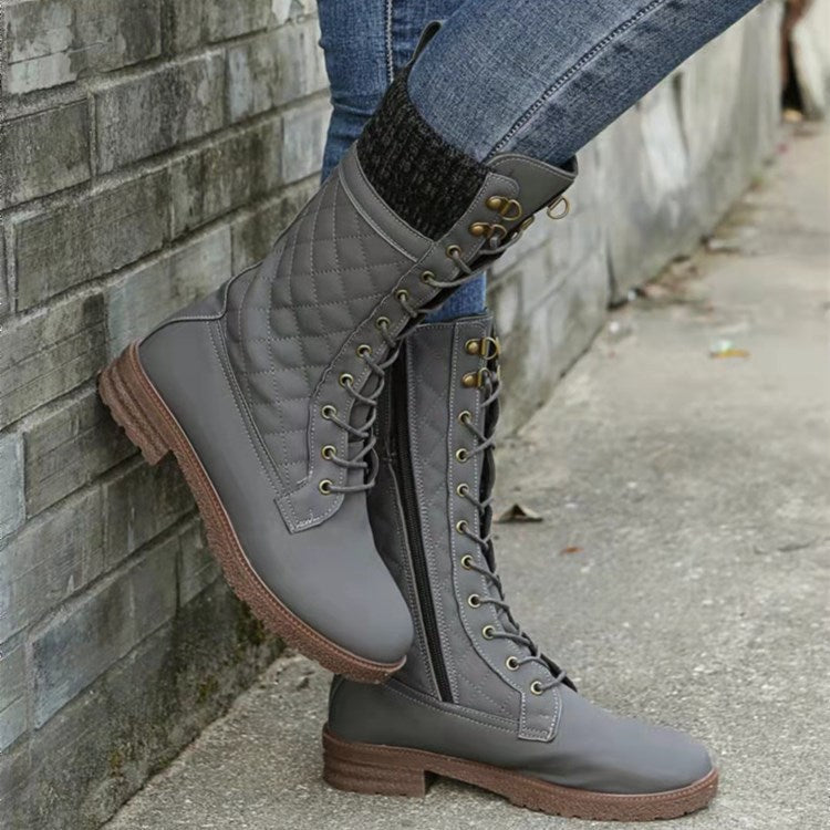 Mid-Calf Motorcycle Boots for Women – Stylish & Comfortable