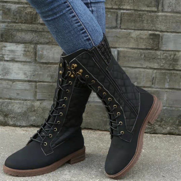 Mid-Calf Motorcycle Boots for Women – Stylish & Comfortable