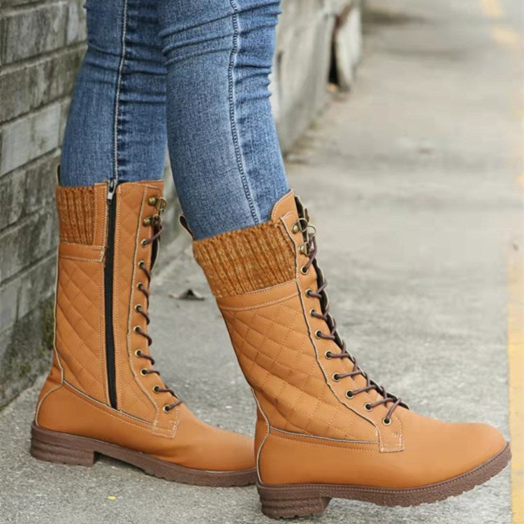 Mid-Calf Motorcycle Boots for Women – Stylish & Comfortable