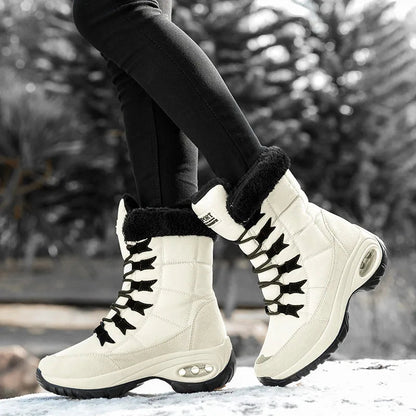 Mid-Calf Waterproof Snow Boots for Women – Cozy & Stylish