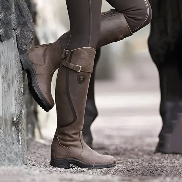 Mid-Tube Knight Boots for Women – Stylish & Comfortable