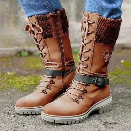 Mid-Tube Martin Boots for Women – Stylish & Warm for Winter