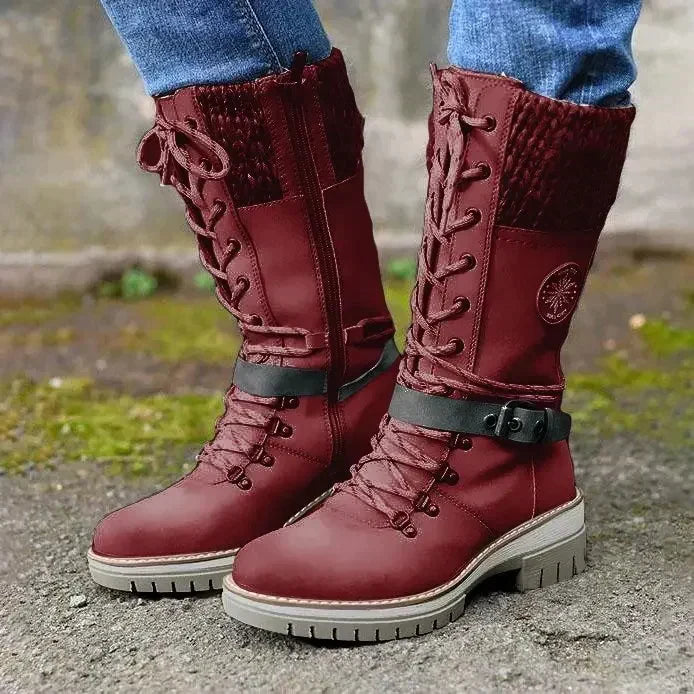 Mid-Tube Martin Boots for Women – Stylish & Warm for Winter