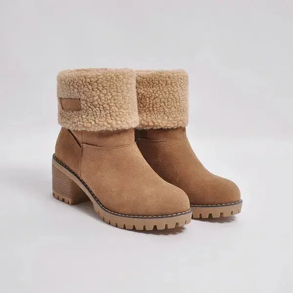 Mid-Tube Snow Boots for Women – Stylish & Versatile Winter Wear