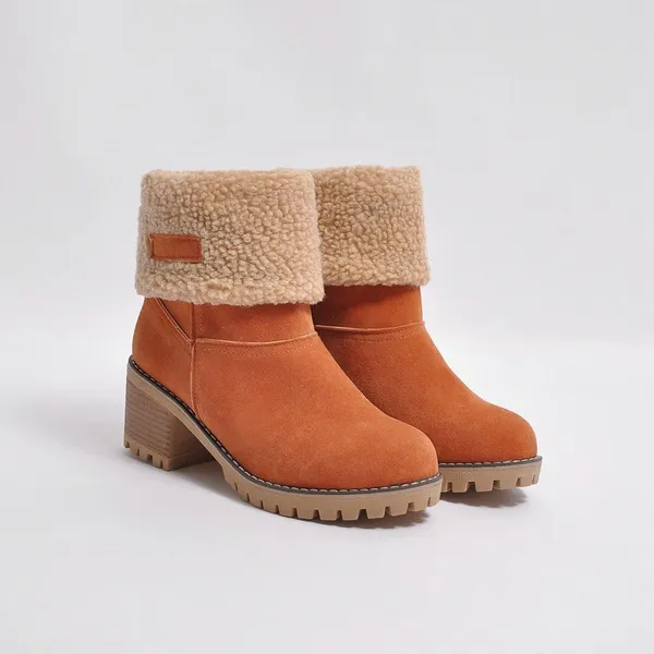Mid-Tube Snow Boots for Women – Stylish & Versatile Winter Wear