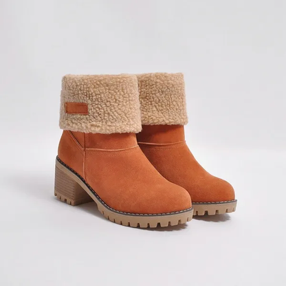Mid-Tube Snow Boots for Women – Stylish & Versatile Winter Wear