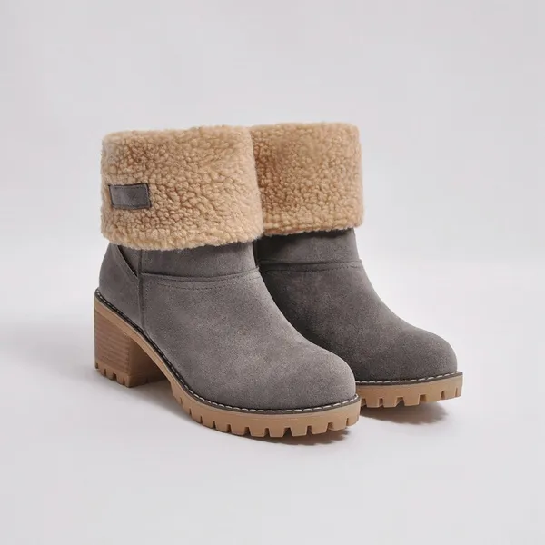 Mid-Tube Snow Boots for Women – Stylish & Versatile Winter Wear