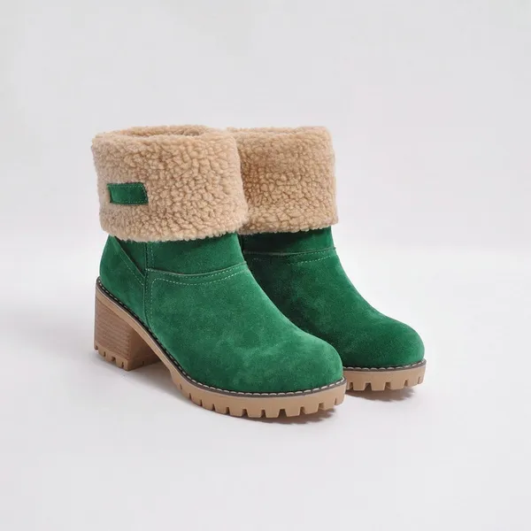 Mid-Tube Snow Boots for Women – Stylish & Versatile Winter Wear