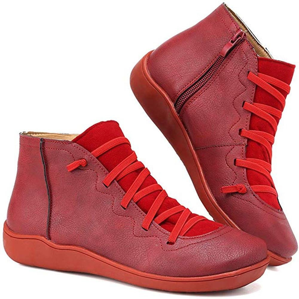 Minimalist Lace-Up Ankle Boots for Women – Stylish & Versatile