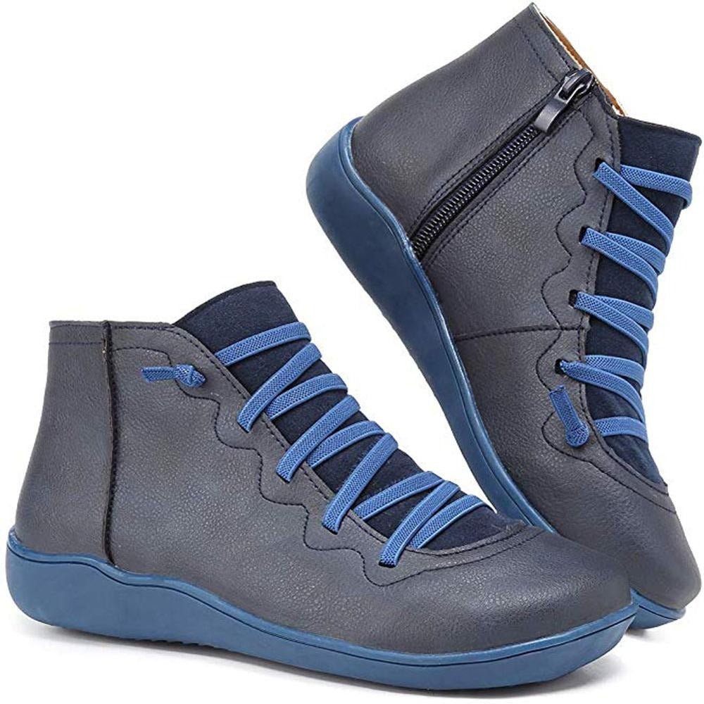 Minimalist Lace-Up Ankle Boots for Women – Stylish & Versatile