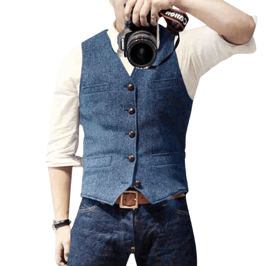 Mode Homme – Gilet Sans Manches – Élégant et Confortable pour Toutes Occasions 0