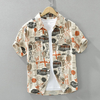 Noam – Chemise à Motifs pour Hommes – Stylée & Décontractée