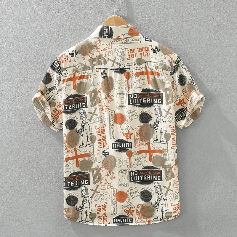 Noam – Chemise à Motifs pour Hommes – Stylée & Décontractée