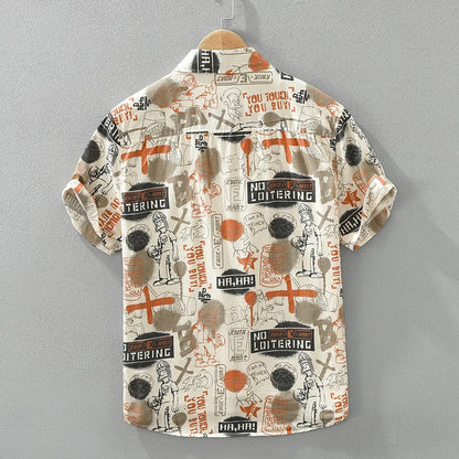 Noam – Chemise à Motifs pour Hommes – Stylée & Décontractée