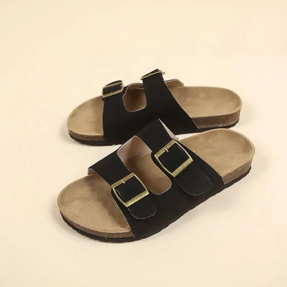 Non-Slip Cork Slippers for Women – Comfortable & Stylish