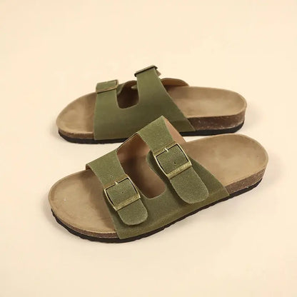 Non-Slip Cork Slippers for Women – Comfortable & Stylish