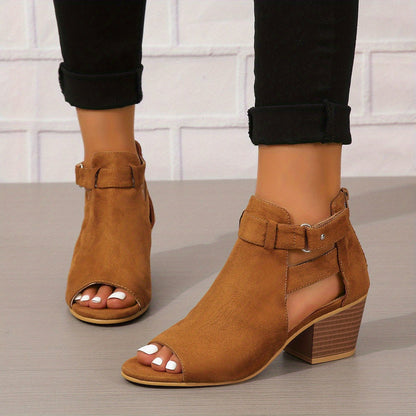 Open Toe Block Heel Sandals for Women – Chic & Comfortable Style